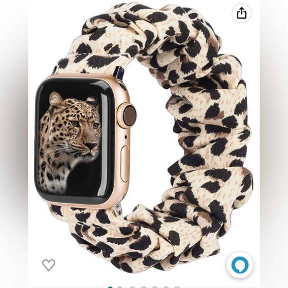 NEW in box scrunchie leopard watch band and bumper - Picture 2 of 2